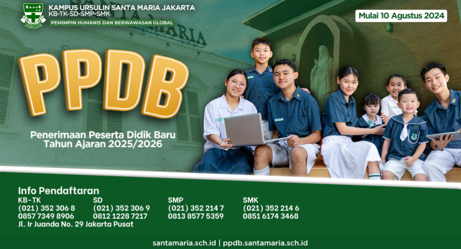 Pendaftaran PPDB SMP Santa Maria Jakarta Tahun Ajaran 2024-2025 – PPDB ...